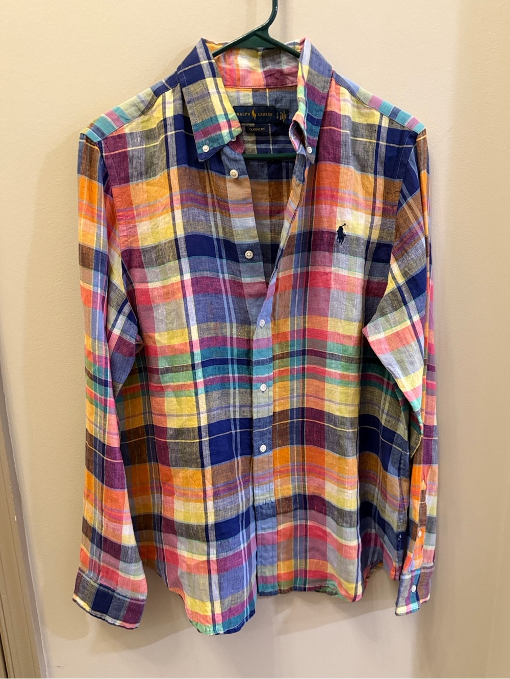 Ralph Lauren Linen Madras Shirt multi color